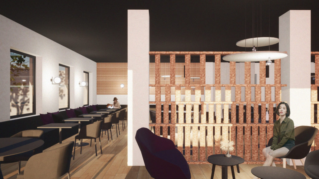 Projet Architecture Liège transformation restaurant salle fingerfood