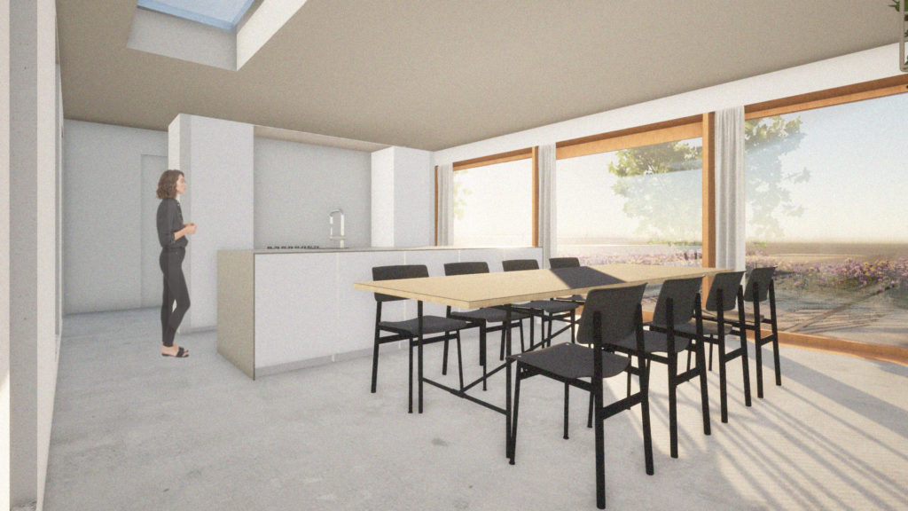 Projet Architecture Geer Extension habitation cuisine salle à manger